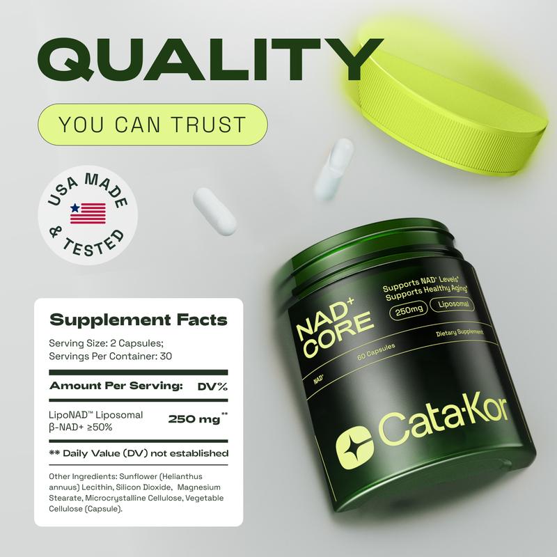 Cata-Kor | NAD+ Booster Supplement