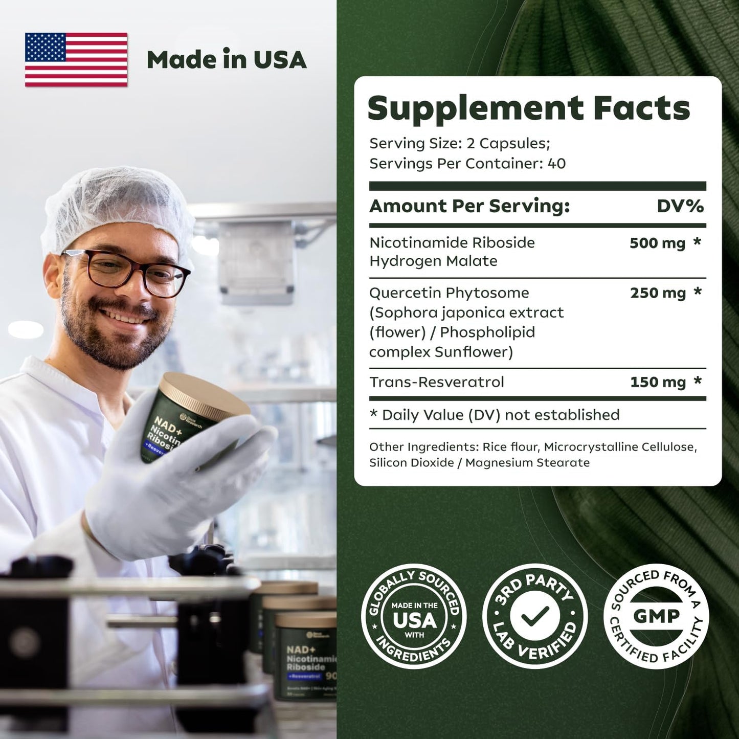 Reus Research | NAD+ Booster Supplement