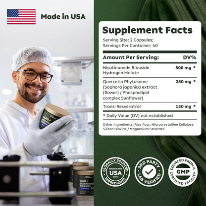 Reus Research | NAD+ Booster Supplement